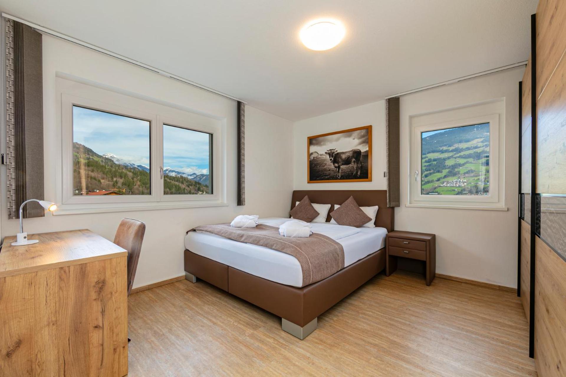 H21 - Modernes Ferienhaus 145Qm, 4Sz, Wellnessbereich Mit Sauna Und Dachterrasse Mit Panoramablick, Kuehlen Und Heizen Mit Geothermie Fügen Eksteriør bilde
